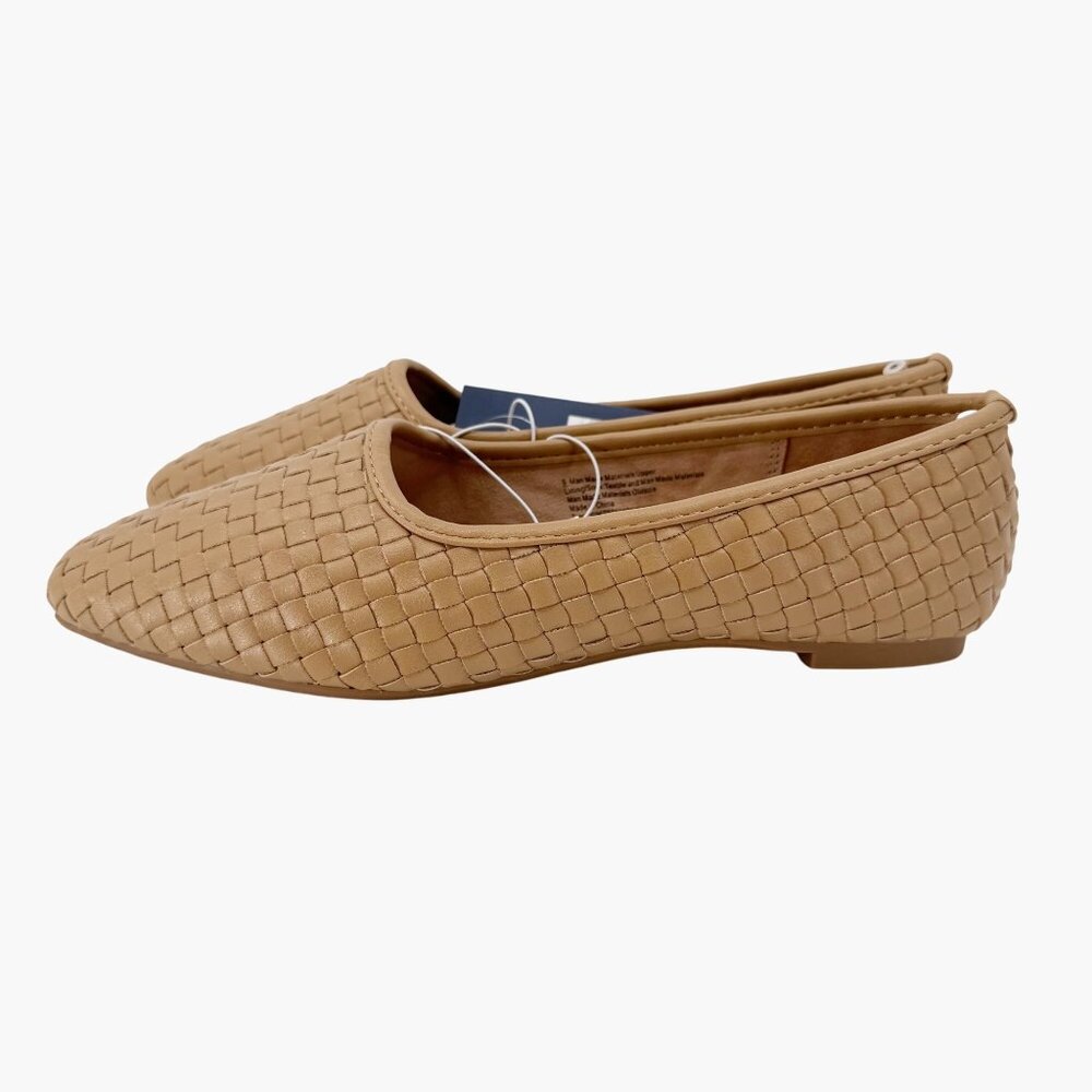 NEW Universal Thread Women's Lorna Woven Ballet Flats - Tan - Size 9 - Picture 3 of 8
